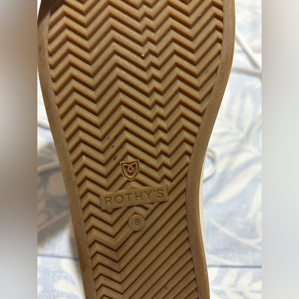 Rothy's Ivory Sneakers with Yellow and Black Accents - Picture 7 of 7